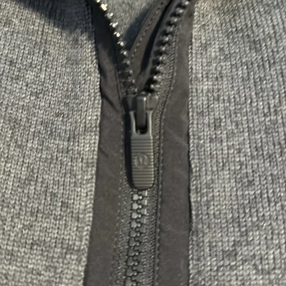 Lululemon Gray fleece lined Zip-Up Jacket - Picture 2 of 3
